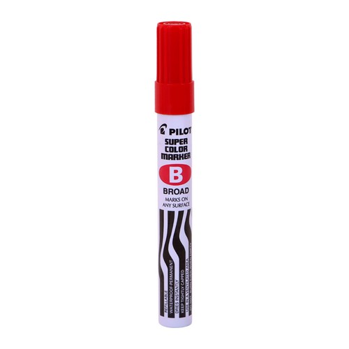 Pilot Perm Marker Broad Red