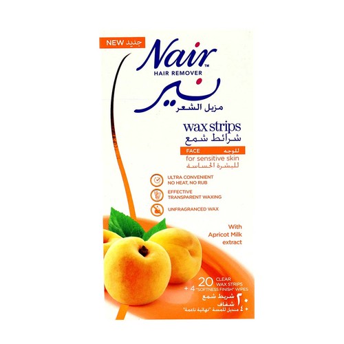 Nair Bdy Wax Strp Apricot 20'S
