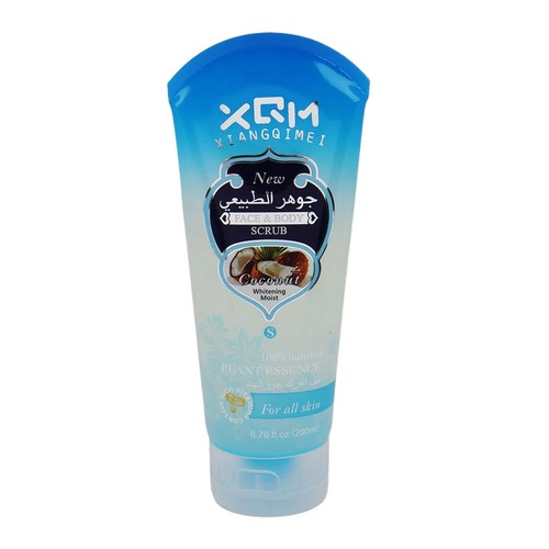 Xiangqimei Face And Body Cleansing Scrub Gel Coconut 200ml