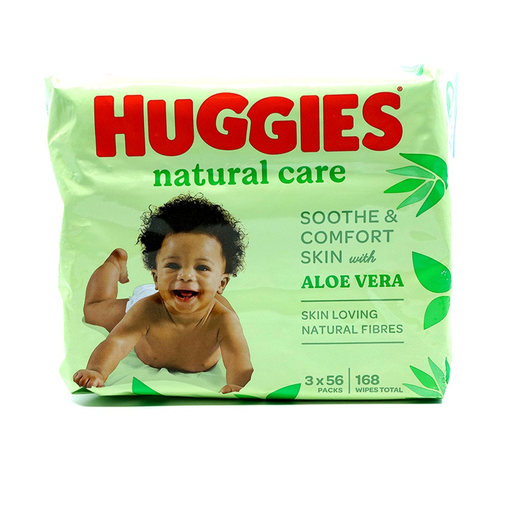 Huggies Baby Wipe Aloe 56S 2+1