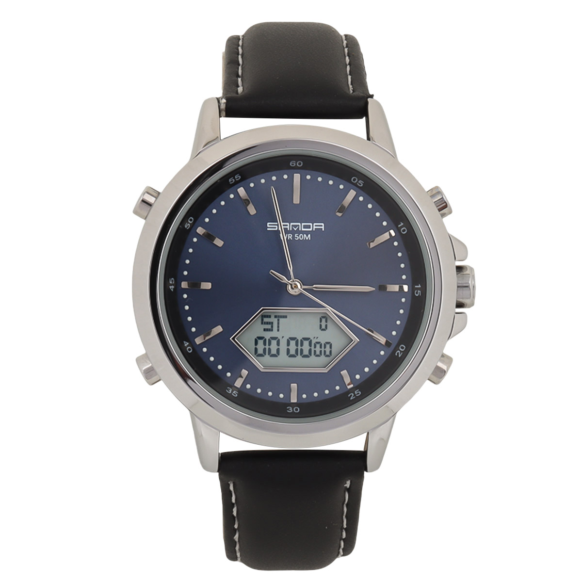 Sanda Leather Watch GZ 1F13 W 3301