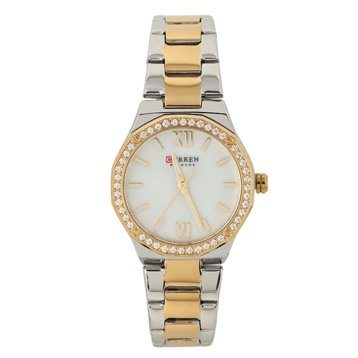 Curren Blanche White Metal Watch For Women 00483-9103-TG+WH