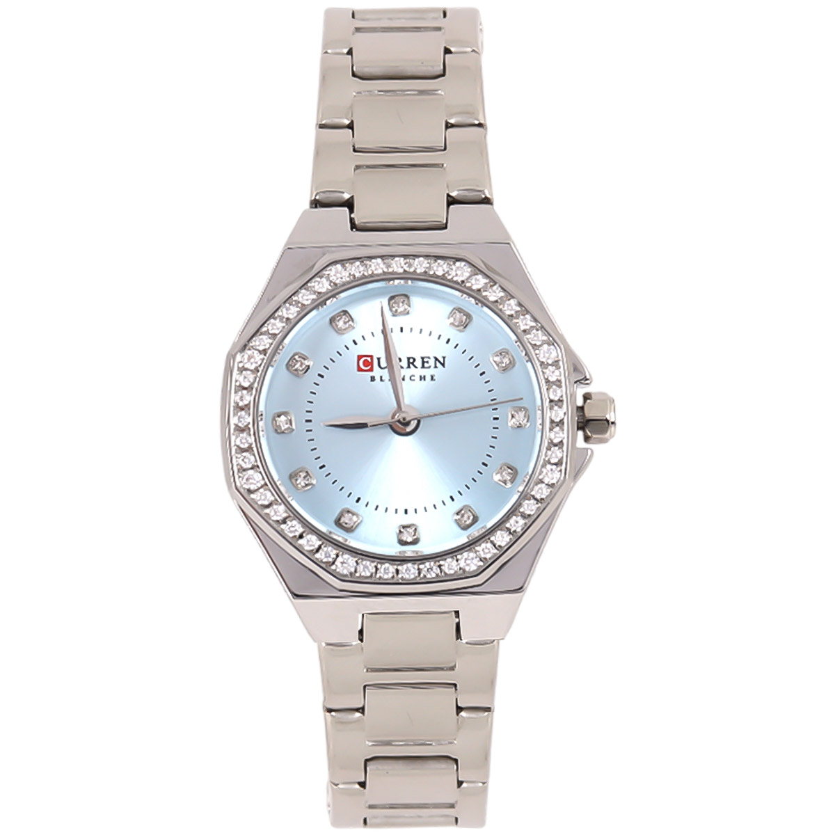 Curren Blanche Blue Metal Watch For Women 00483-9100-S+L.BLU