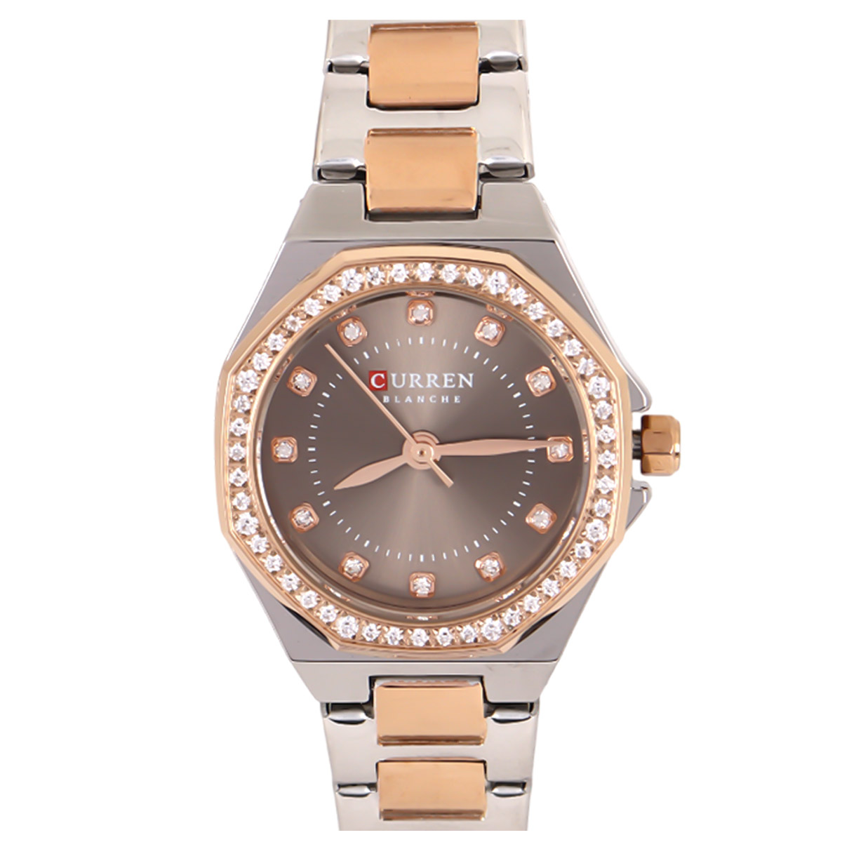 Curren Blanche Brown Metal Watch For Women 00483-9100+TG+BRN