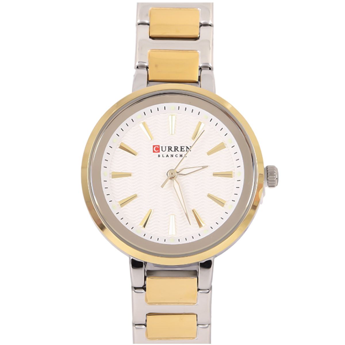 Curren Blanche White Metal Watch For Women 00483-9109-TG-WH