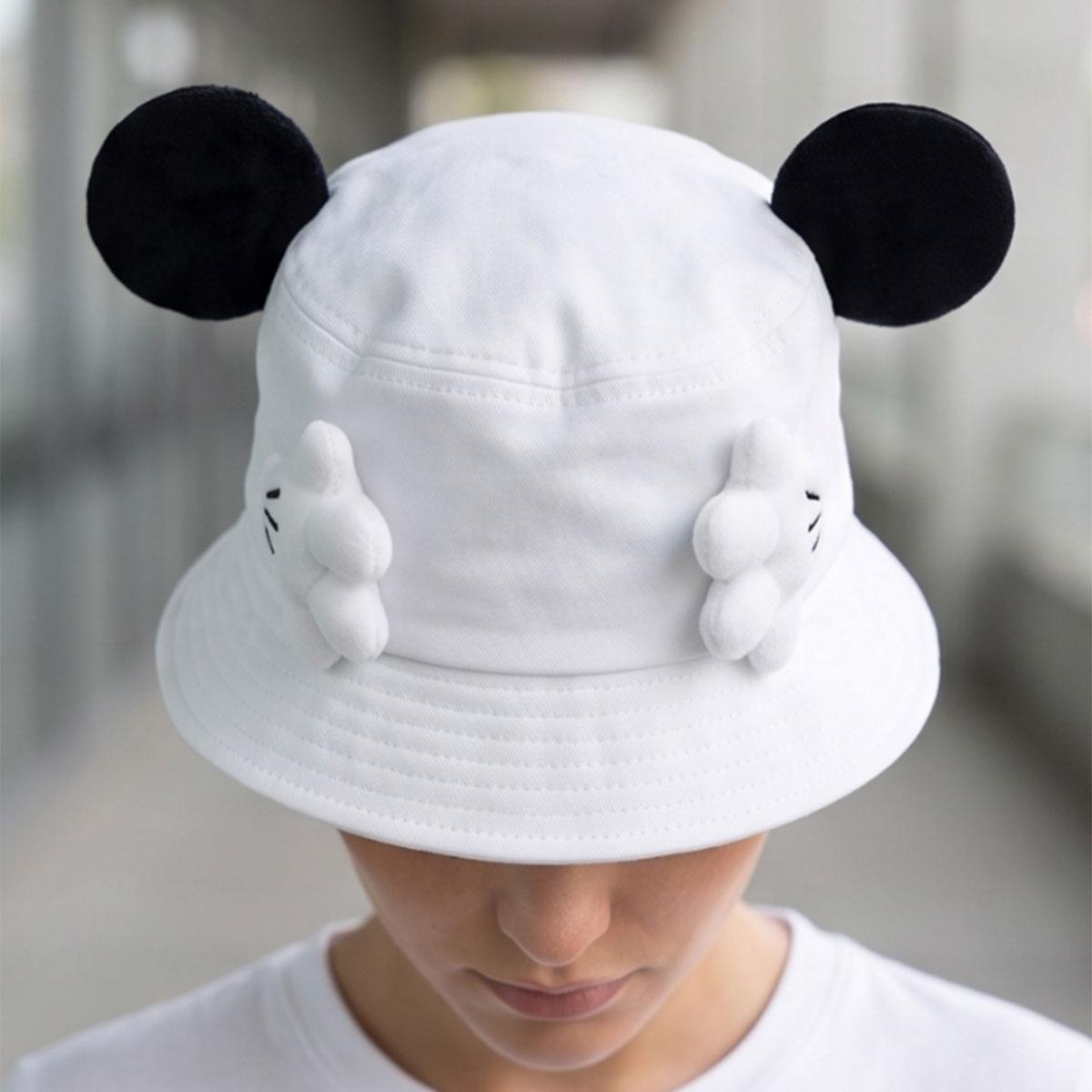 Ladies Character Novelty Bucket Hat-White