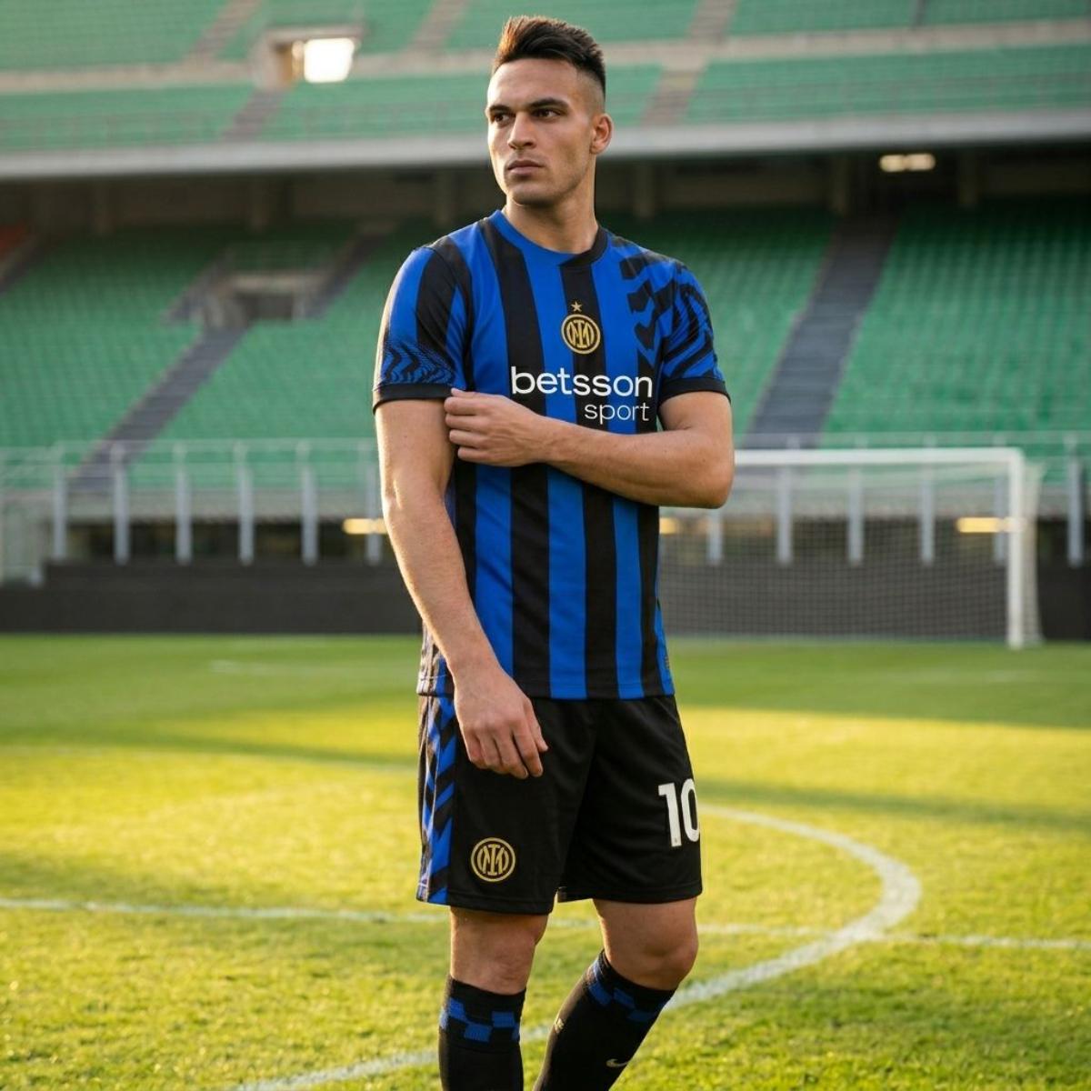 Men's Football Set Team Lautaro - Blue-M