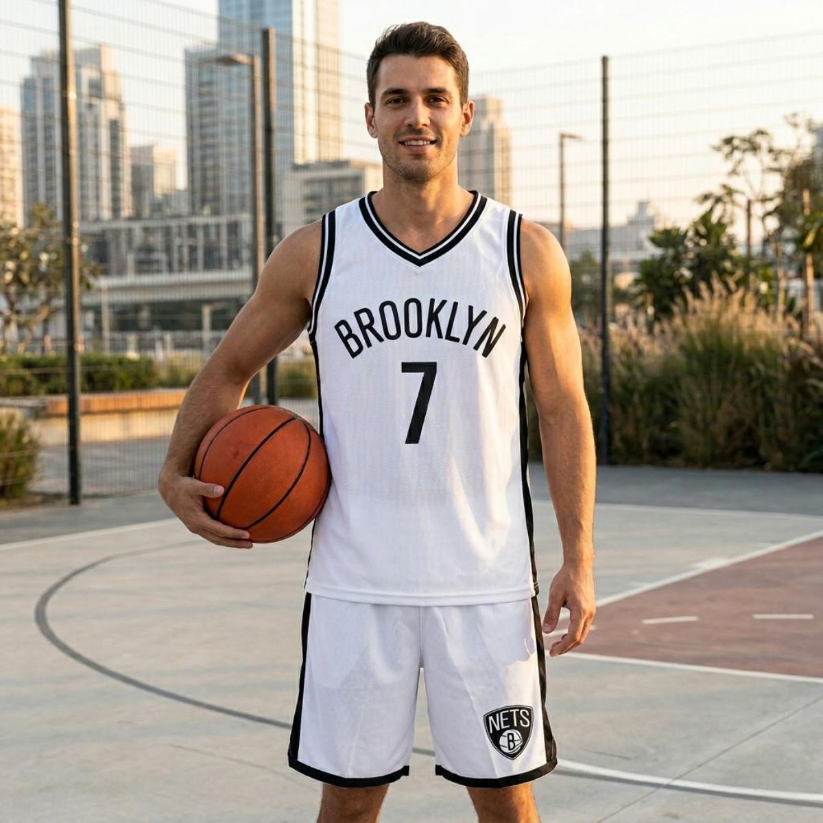 Men's Basket Ball Set - White-3XL