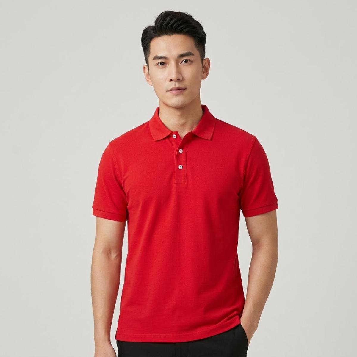 Men's Polo T-Shirt -Red