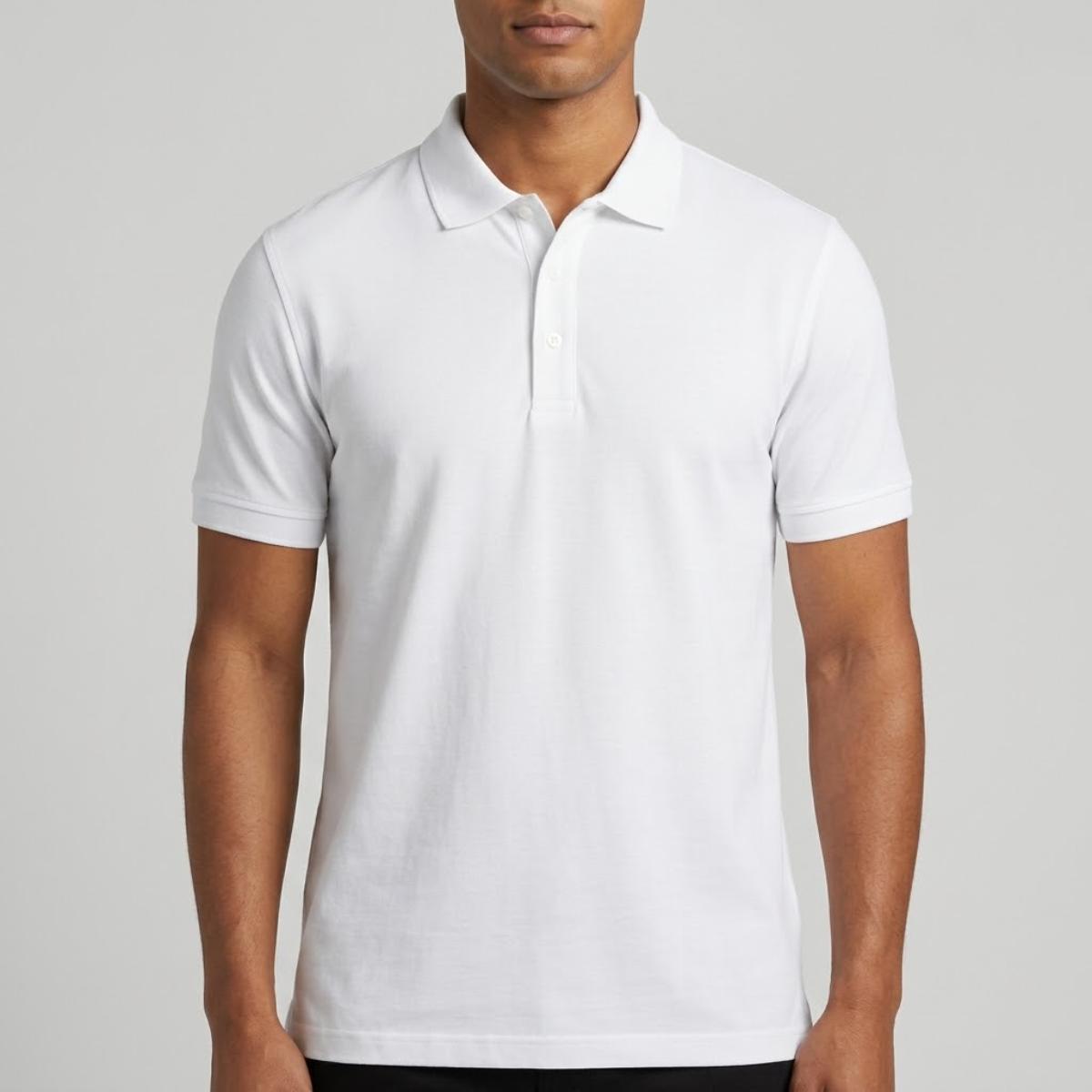 Men's Polo T-Shirt -White