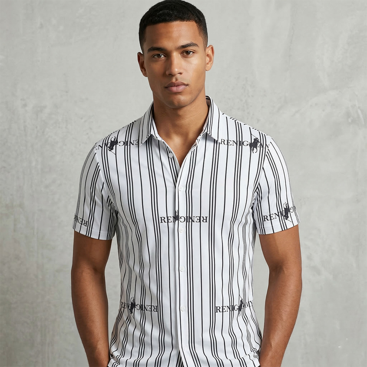 Mens Polo T-Shirt  S/S-White-XL
