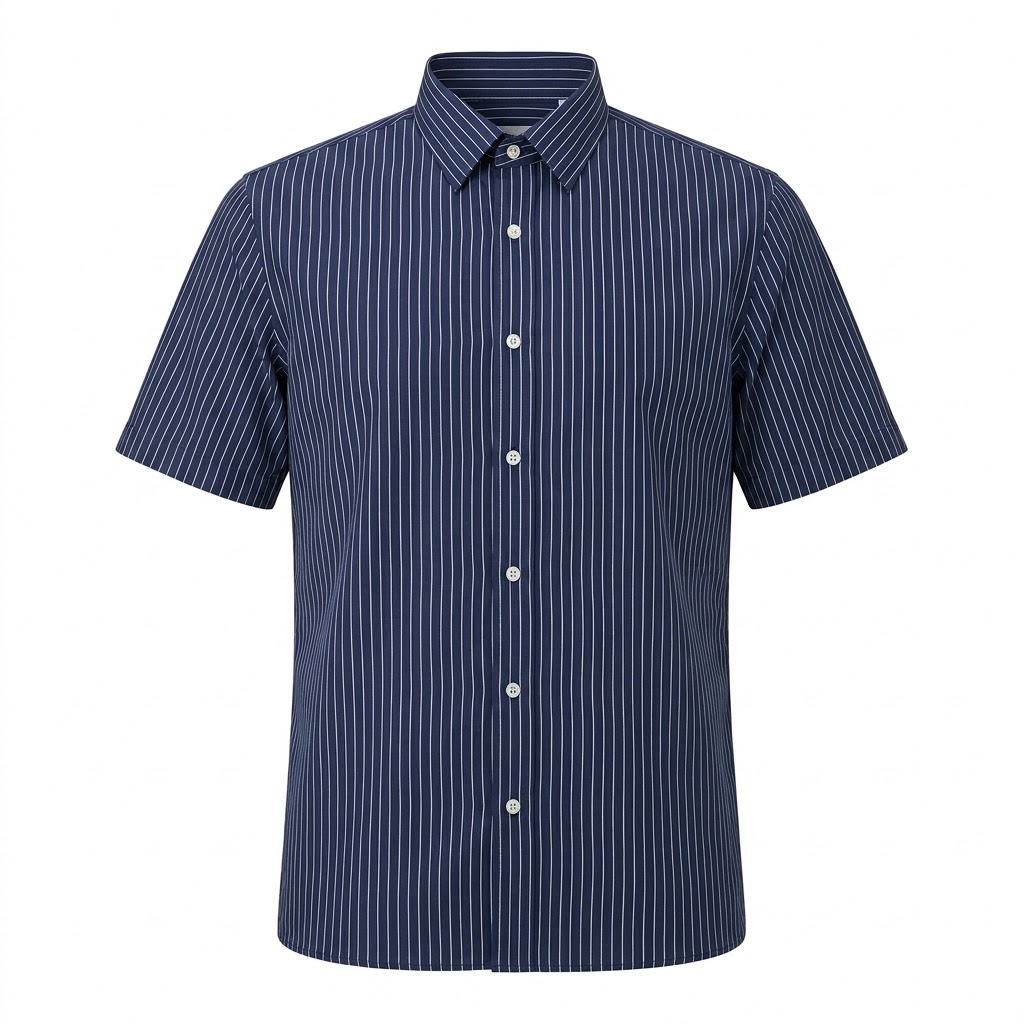 Men's Casual Shirt-Blue-2XL