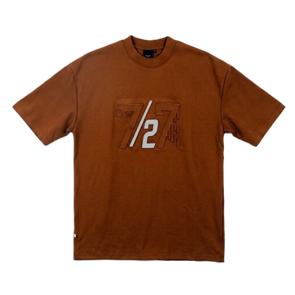 Men's Over Size T-Shirt-Brown-3XL