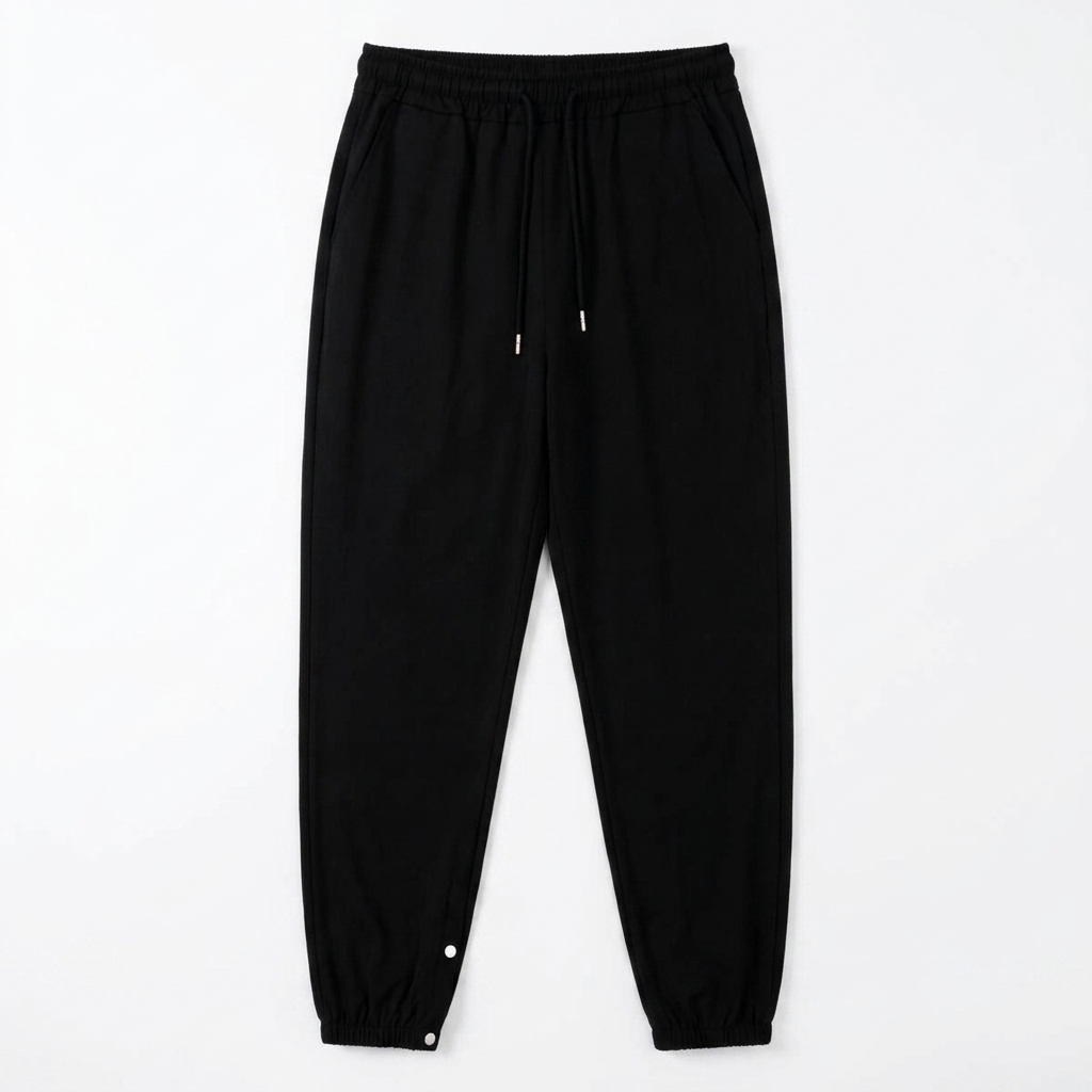 Men's Track Pants-Black-L