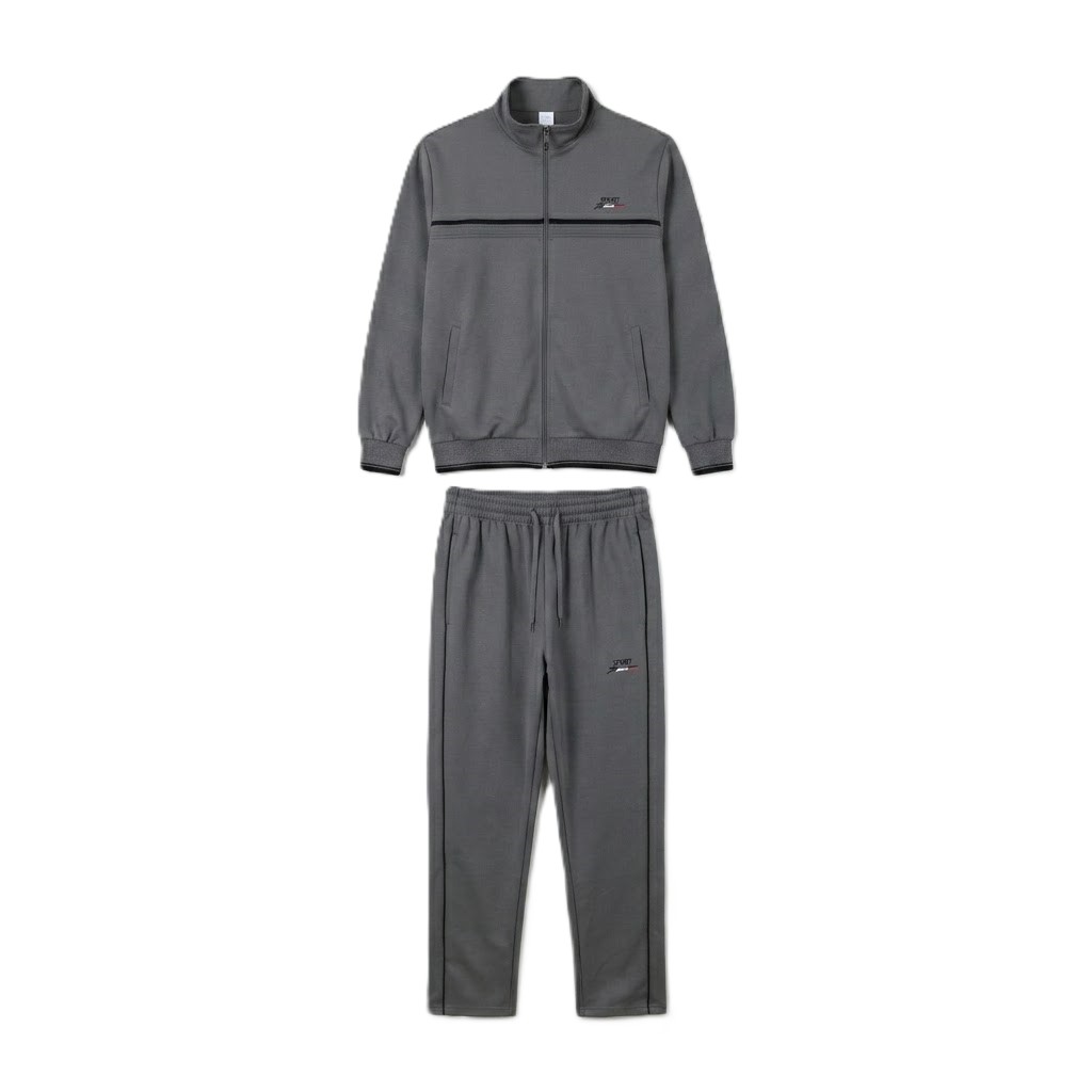 Men's Track Suit-Dark Grey-2XL