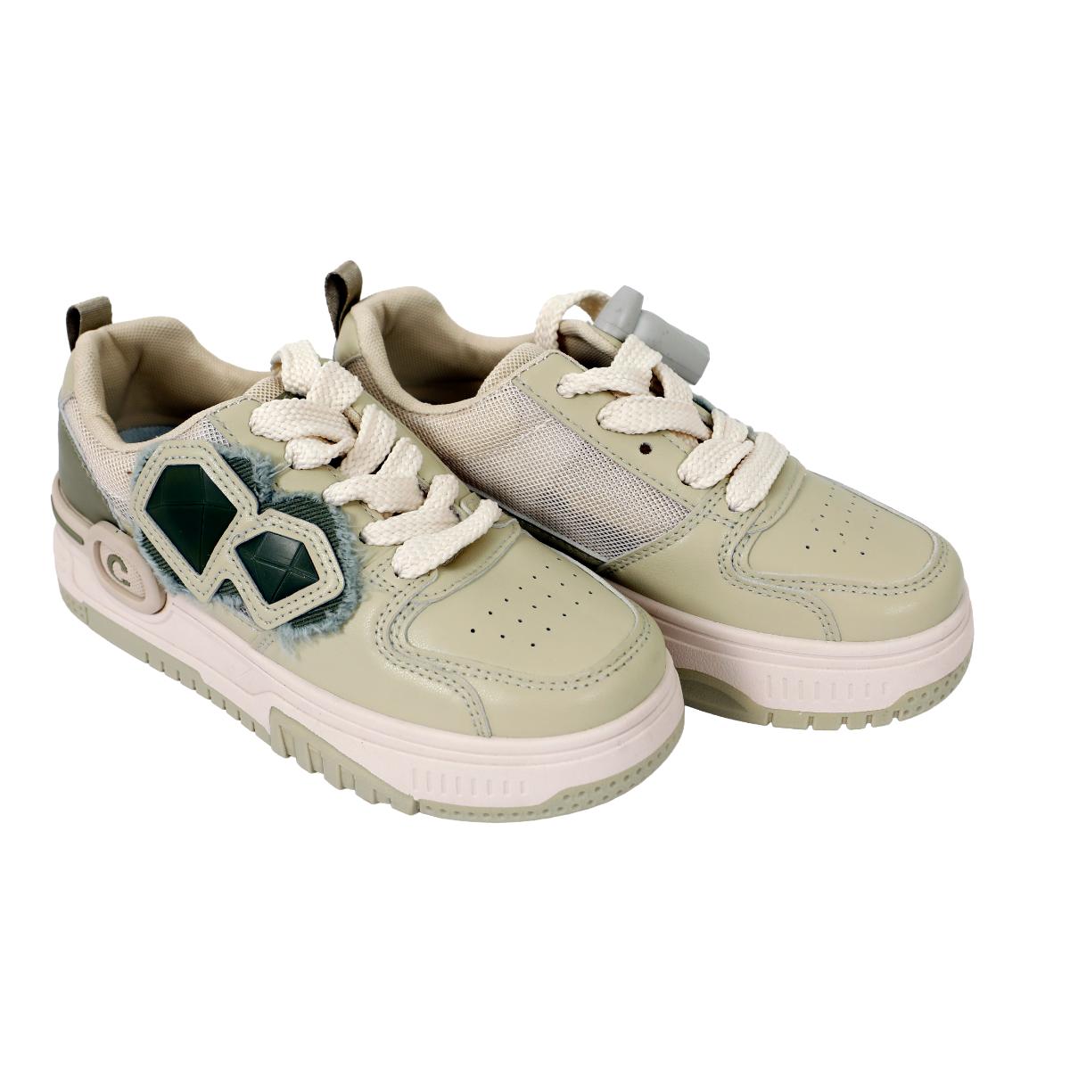 Women's Low-Top Fashion Sneakers - Green-39