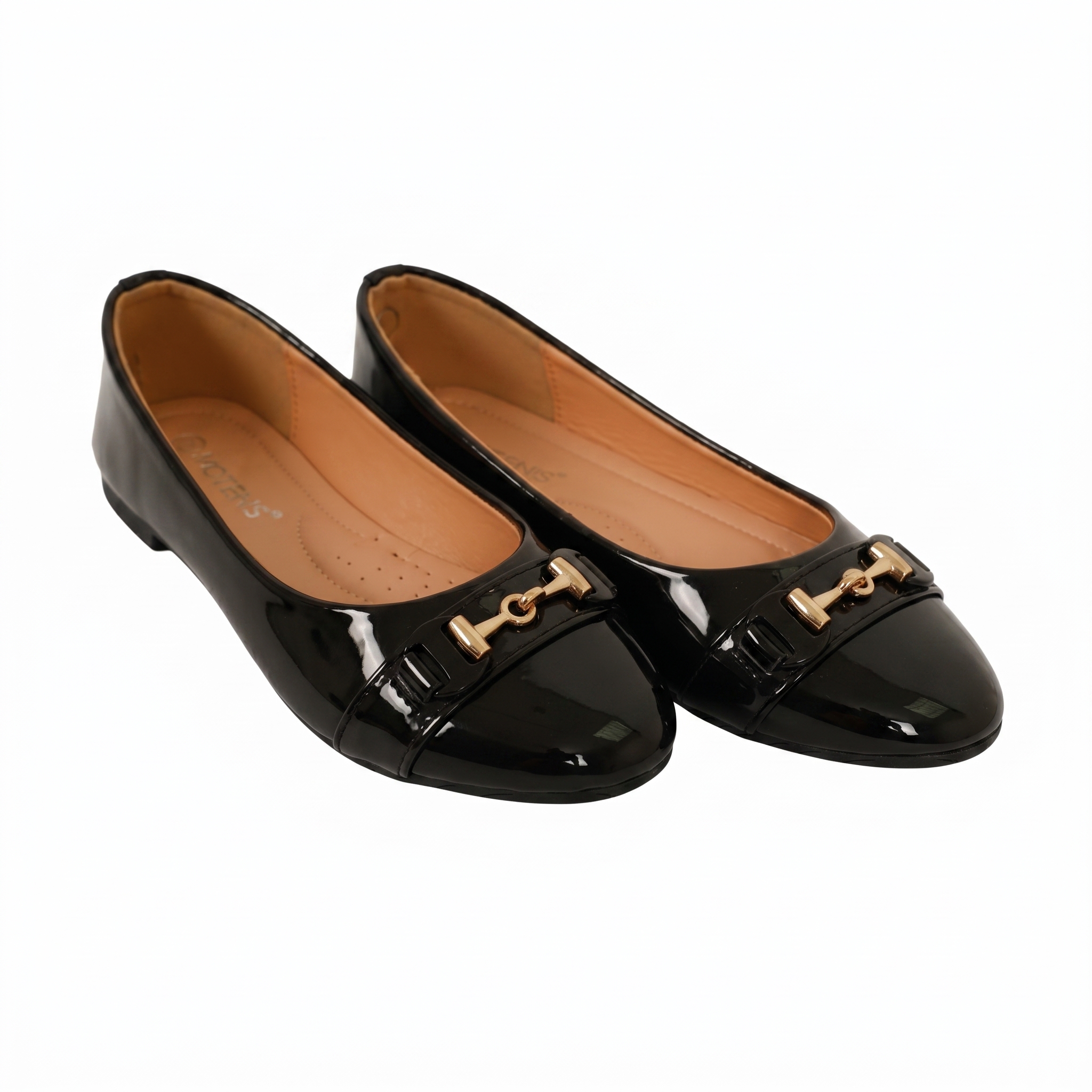 Ladies Comfort Slip-On Flat Shoes-Black-38