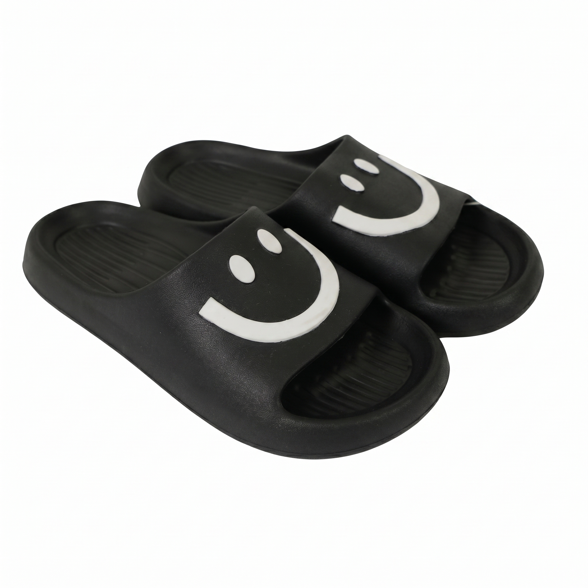 Boy's Casual Open-Toe Slides Slipper-Black-39