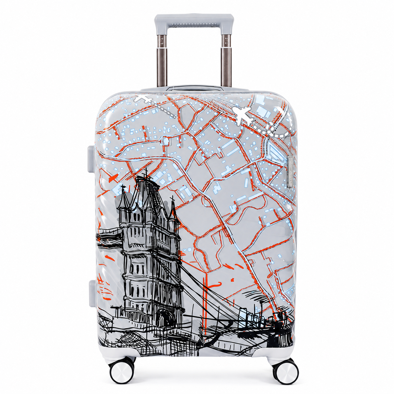 Trolley Bag Hard Printed-20 Inch