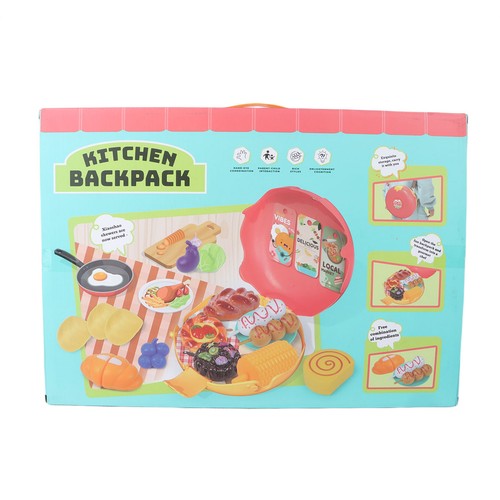 Kitchen Back Pack Snack Storage Set Toys