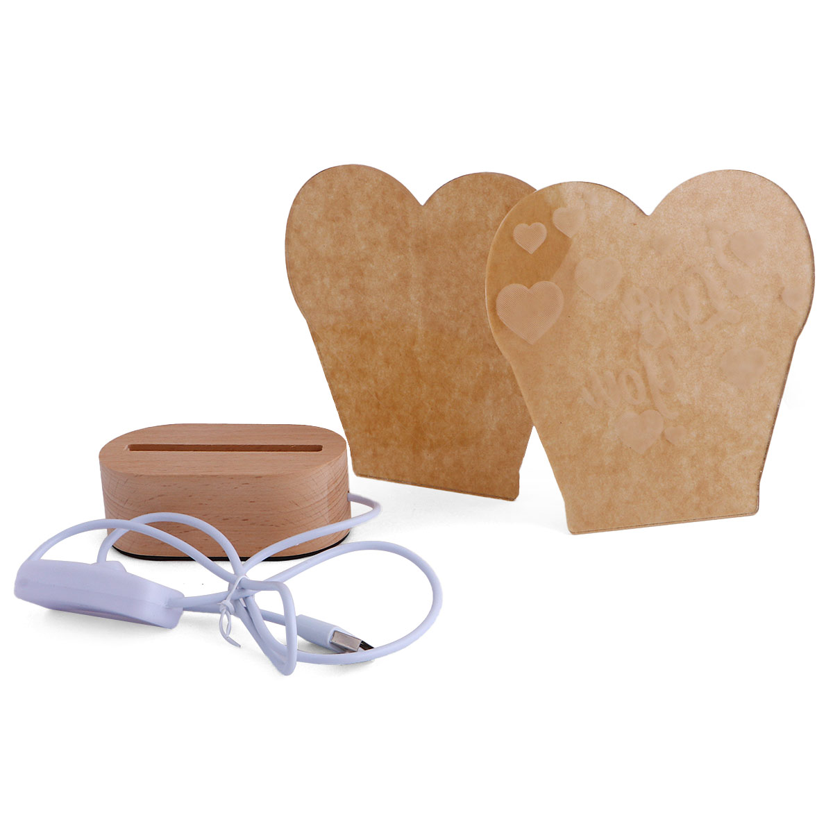Valentine Gift 3D Visualization Lamp