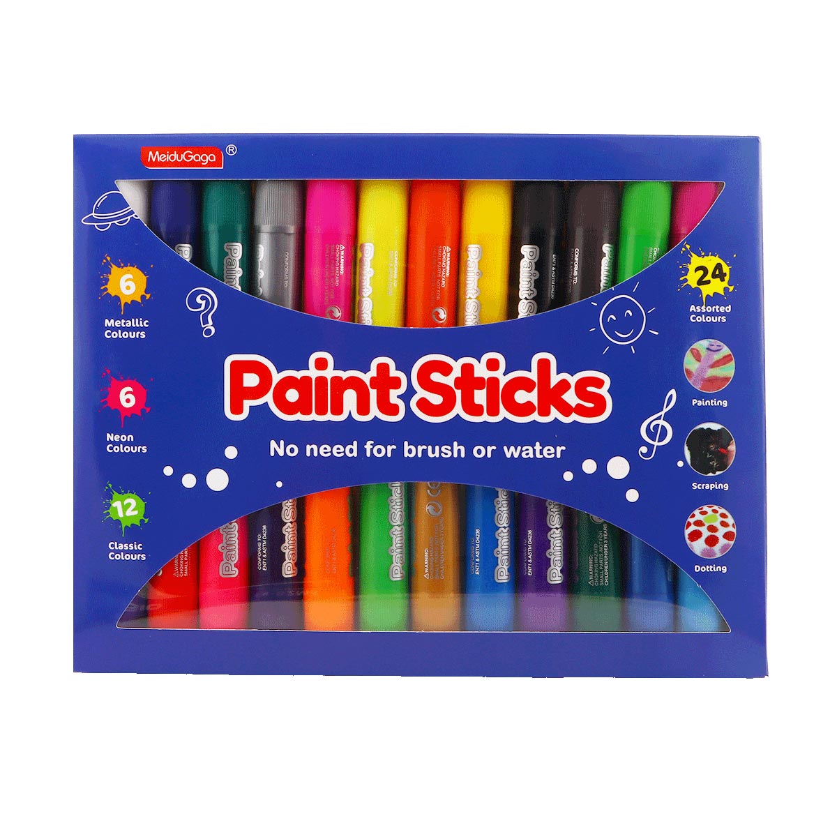 Meidu Gaga Paint Sticks Set 24 Pieces