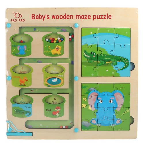 Pao Pao Baby Wooden Maze Puzzle 24760 Lcl 606E