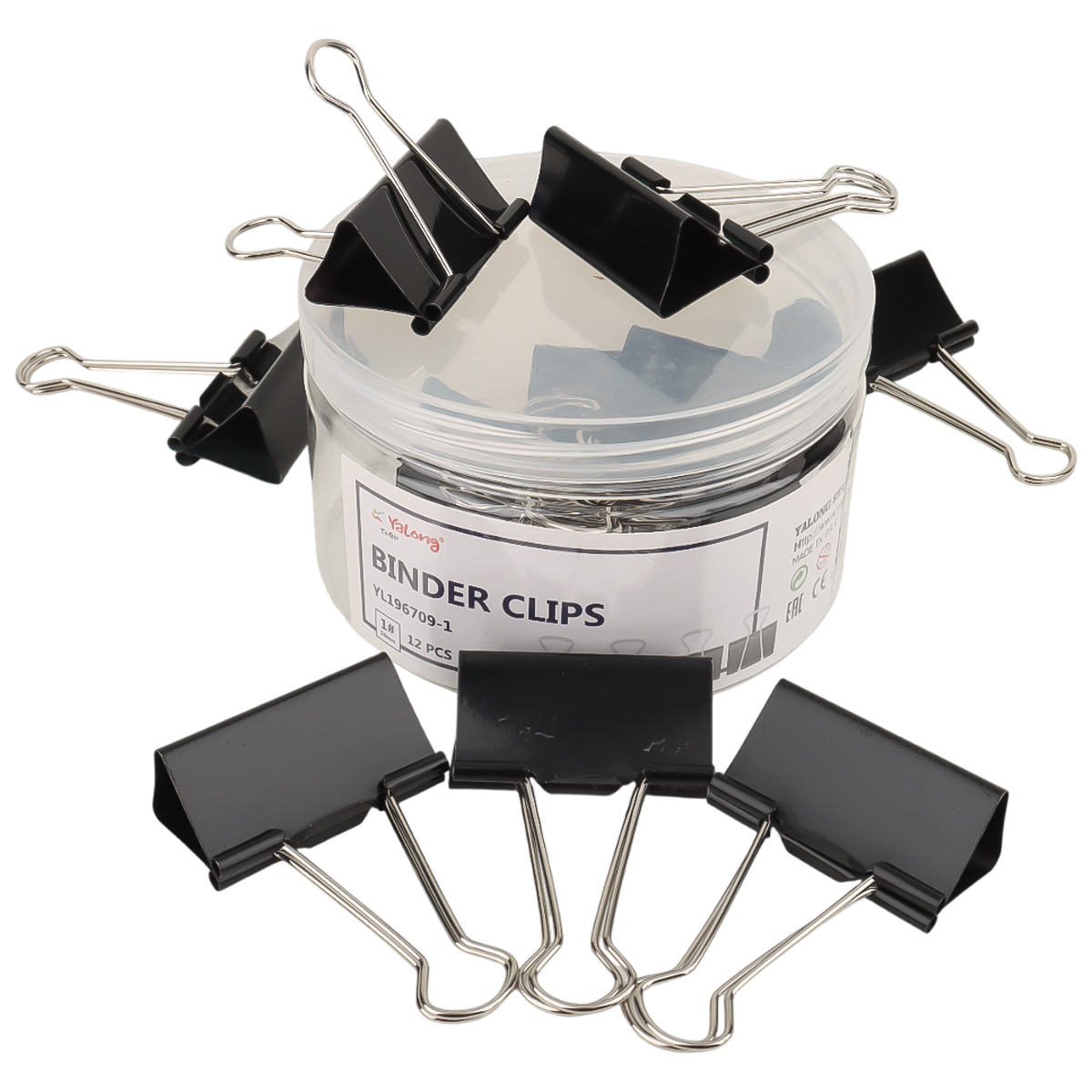 Yalong Binder Clip 12 Pieces