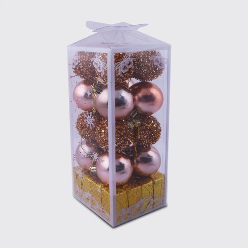 Christmas Decoration Bauble Purpel & Brown