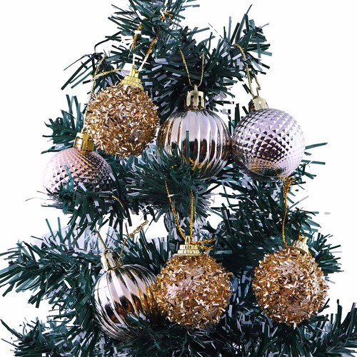 Christmas Decoration Bauble Brown Gold