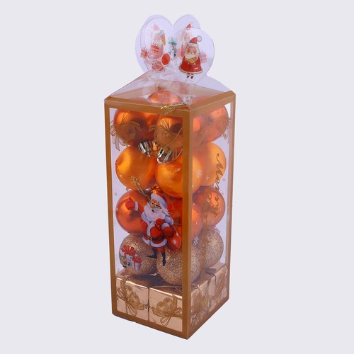 Christmas Decoration Baubel Orange