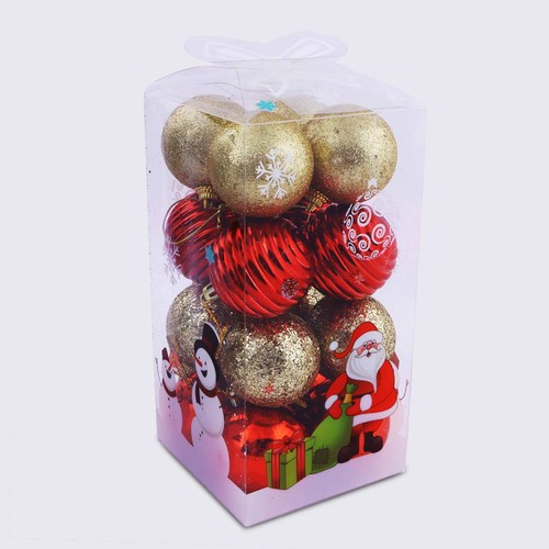 Christmas Decoration Bauble Red & Gold
