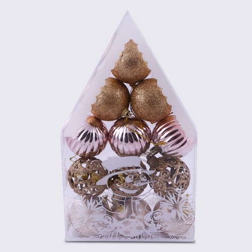 Christmas Decoration Bauble Gold & Purpel