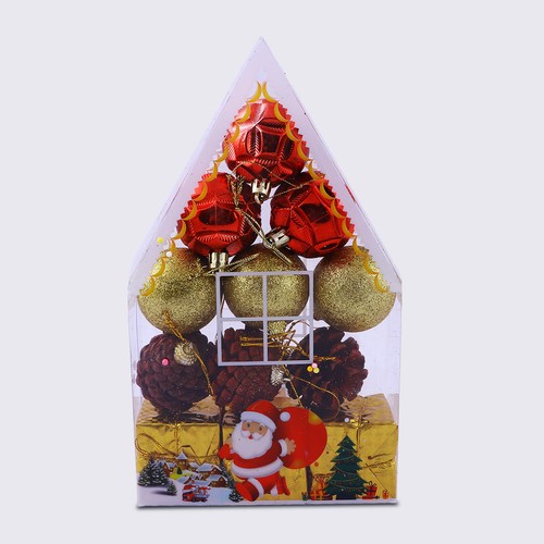 Christmas Decoration Bauble Brown Gold & Red
