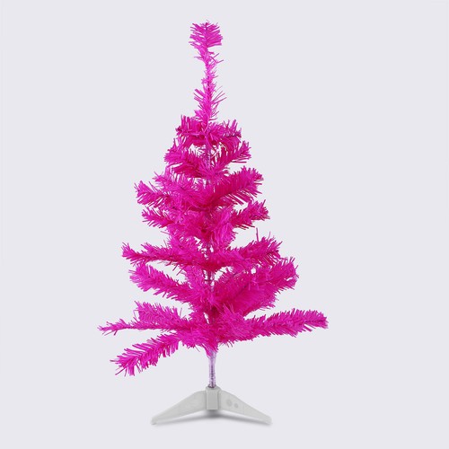 Christmas Decoration Tree With Stand 60cm Pink