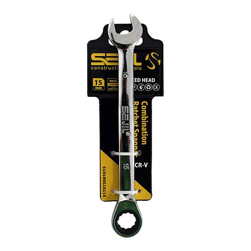 Sejil 15mm Fixed Head Ratcheting Combination Wrench