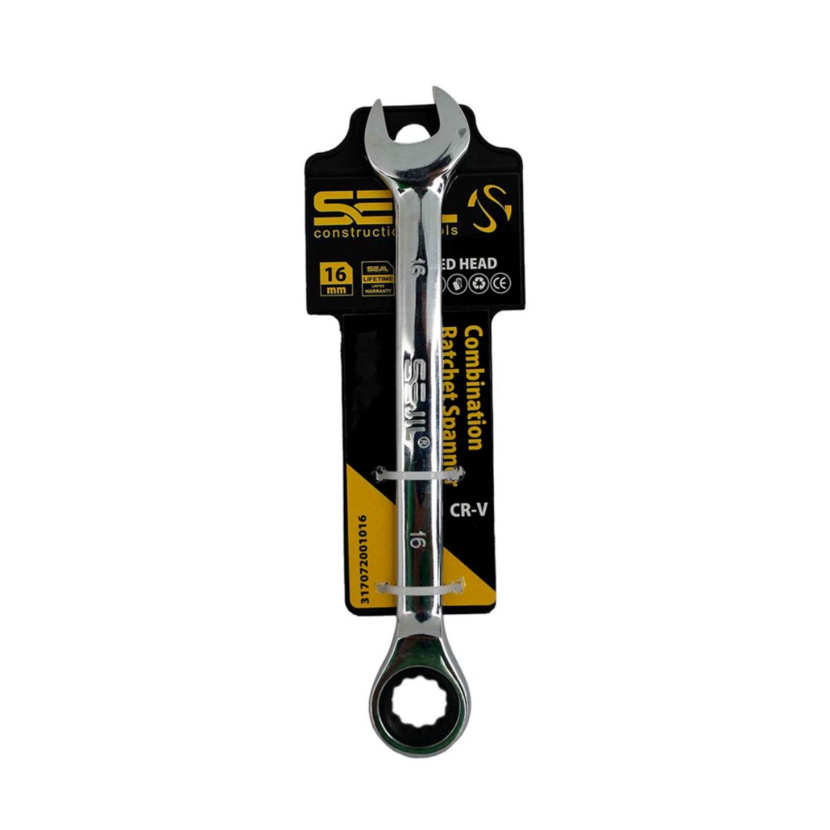 Sejil 16mm Fixed Head Ratcheting Combination Wrench