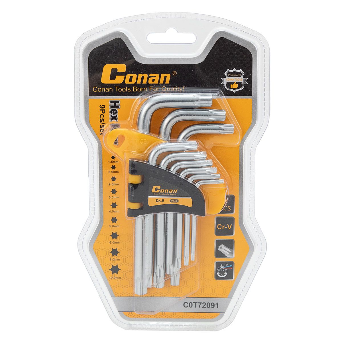 Conan Torx Key 9 Pieces Set COT72092
