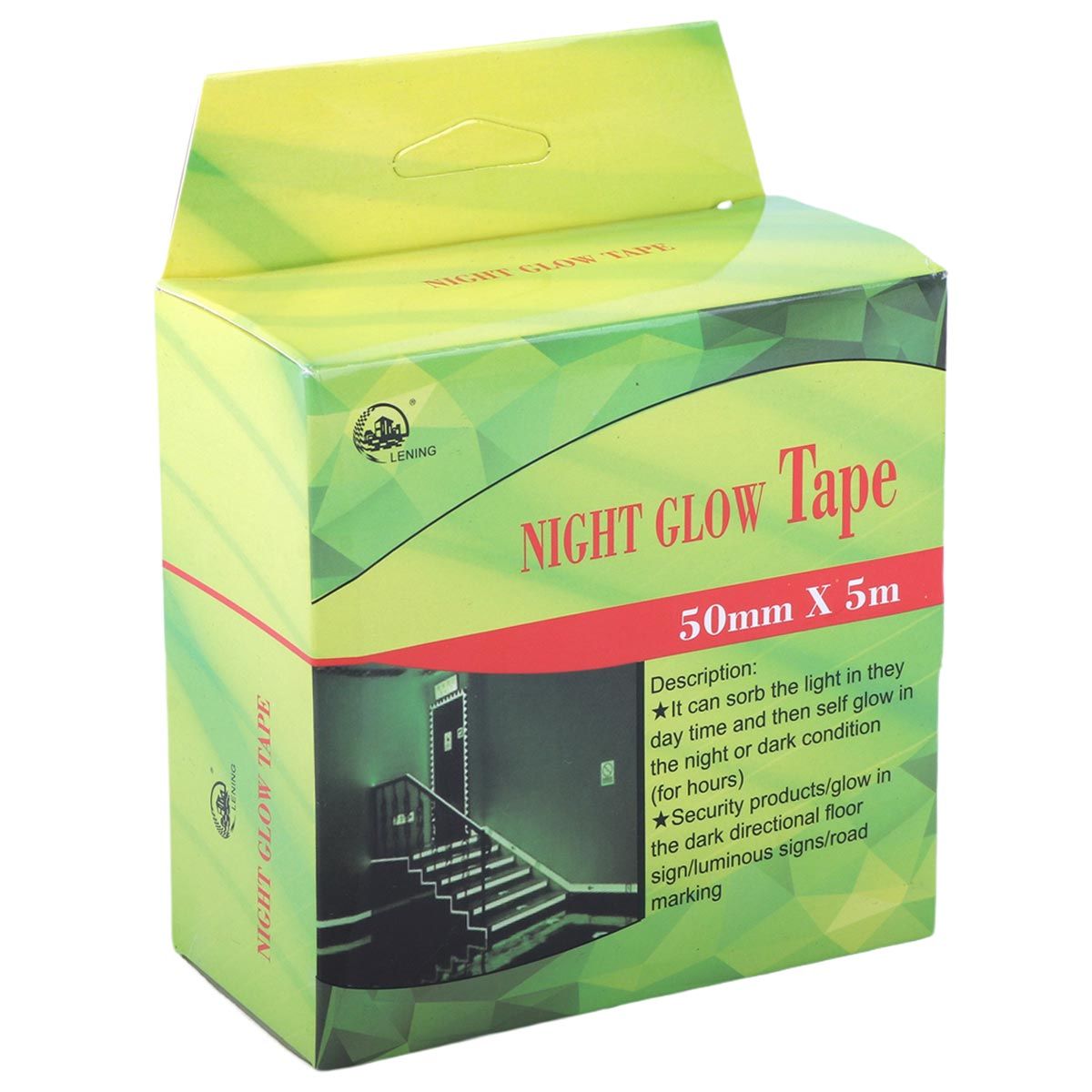 Lening Night Glow Tape Roll 50mmx5m