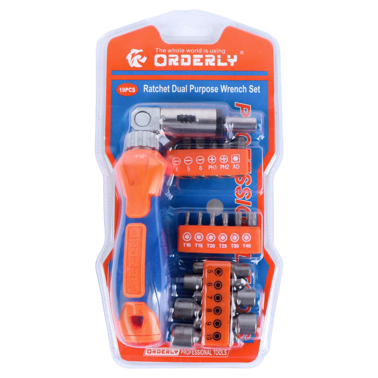 Orderly 19-Piece Ratchet Dual Purpose Wrench Set - 14215-215-4