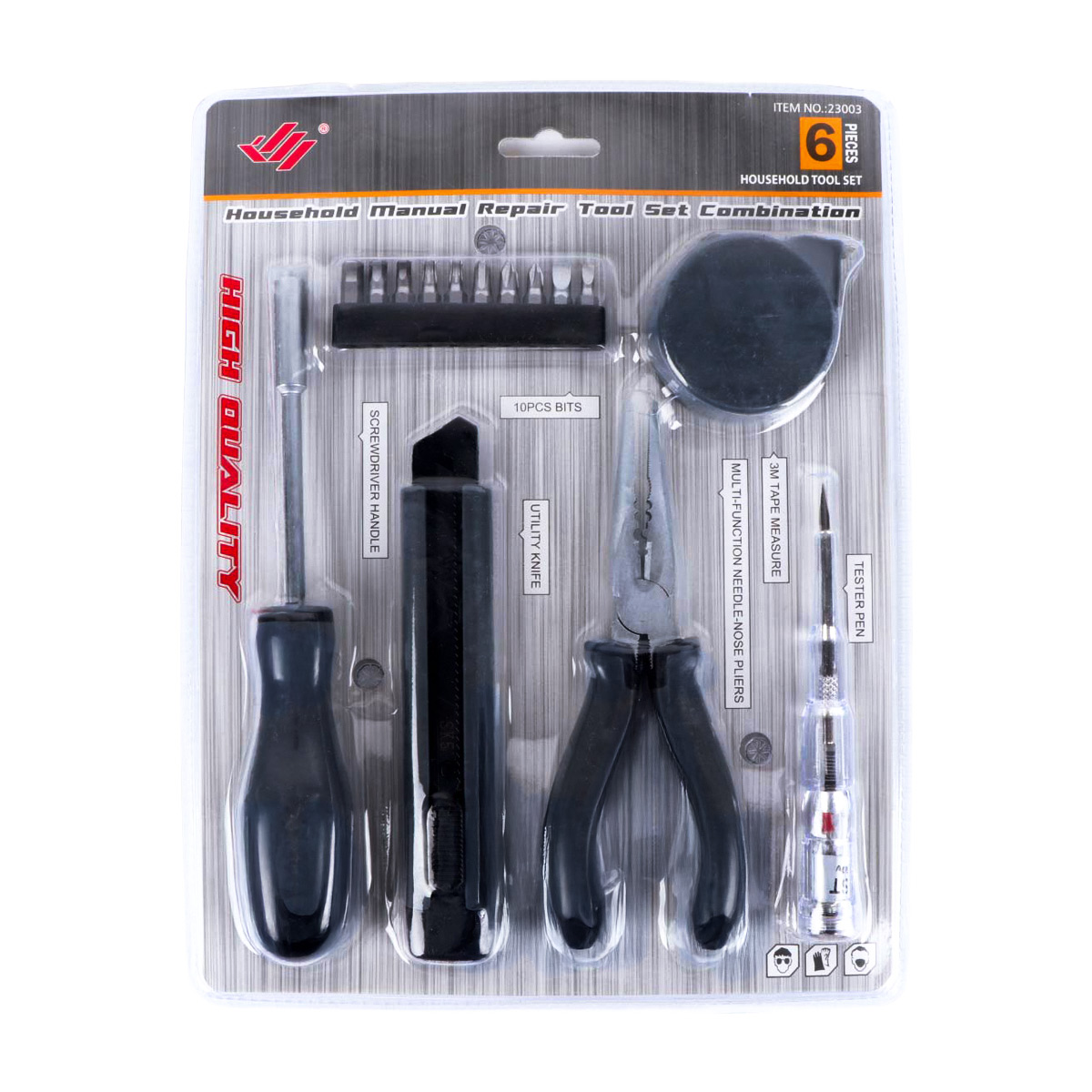 Household Manual Repair 6 Pieces Combination Tools Set 23003