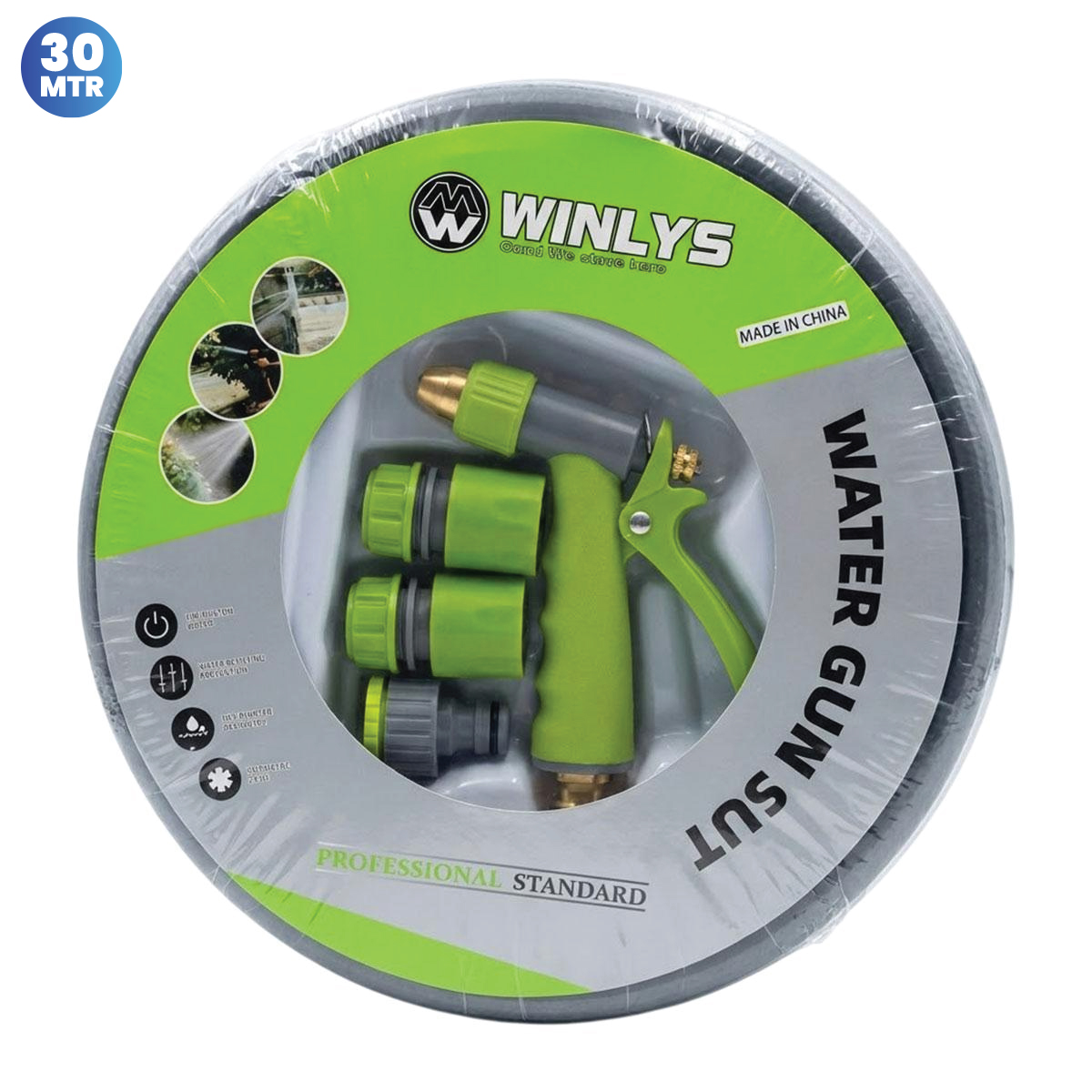 Winlys Water Gun & 30m Hose Set PW30