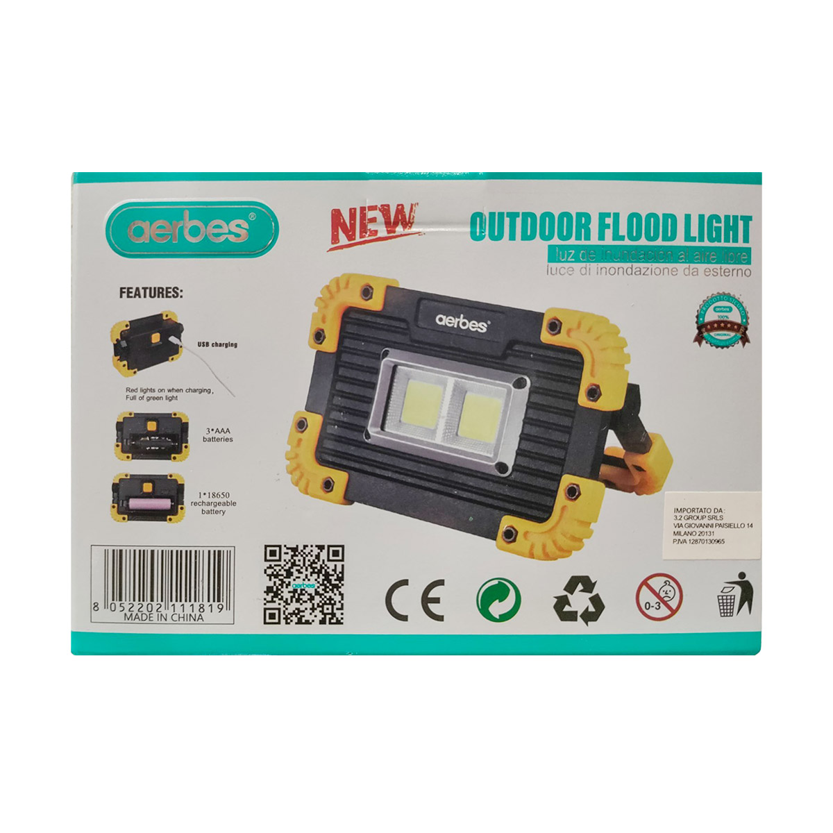 Aerbes Outdoor Flood Light