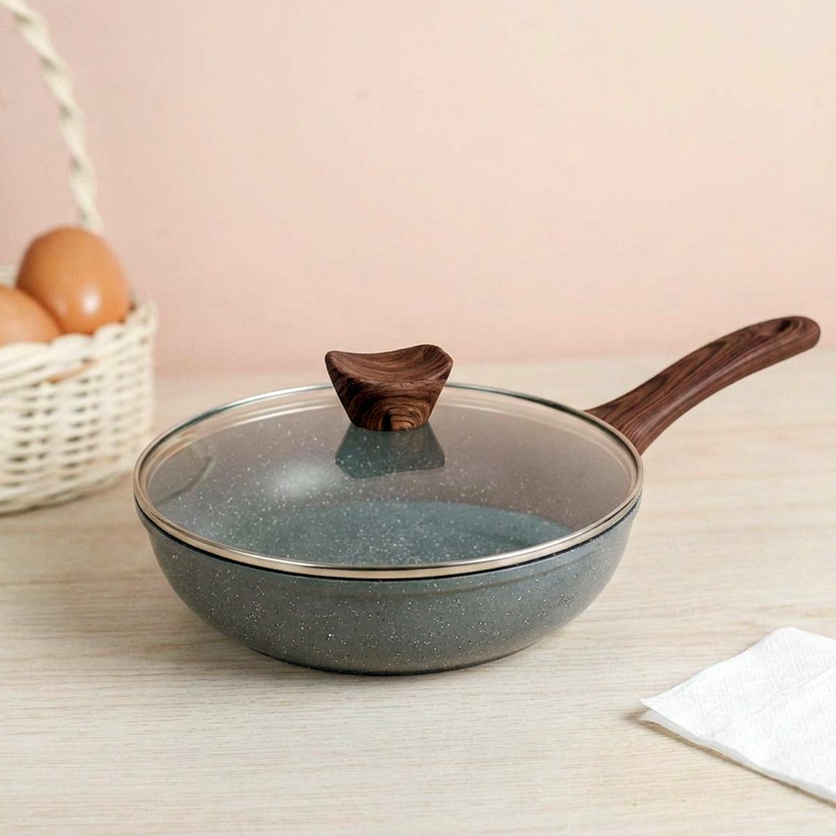 Fry Pan Granet With Cover