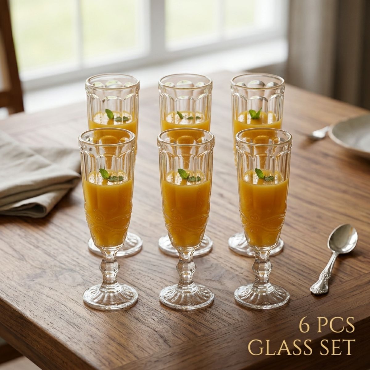 Stp-6Pcs Goblet Glass