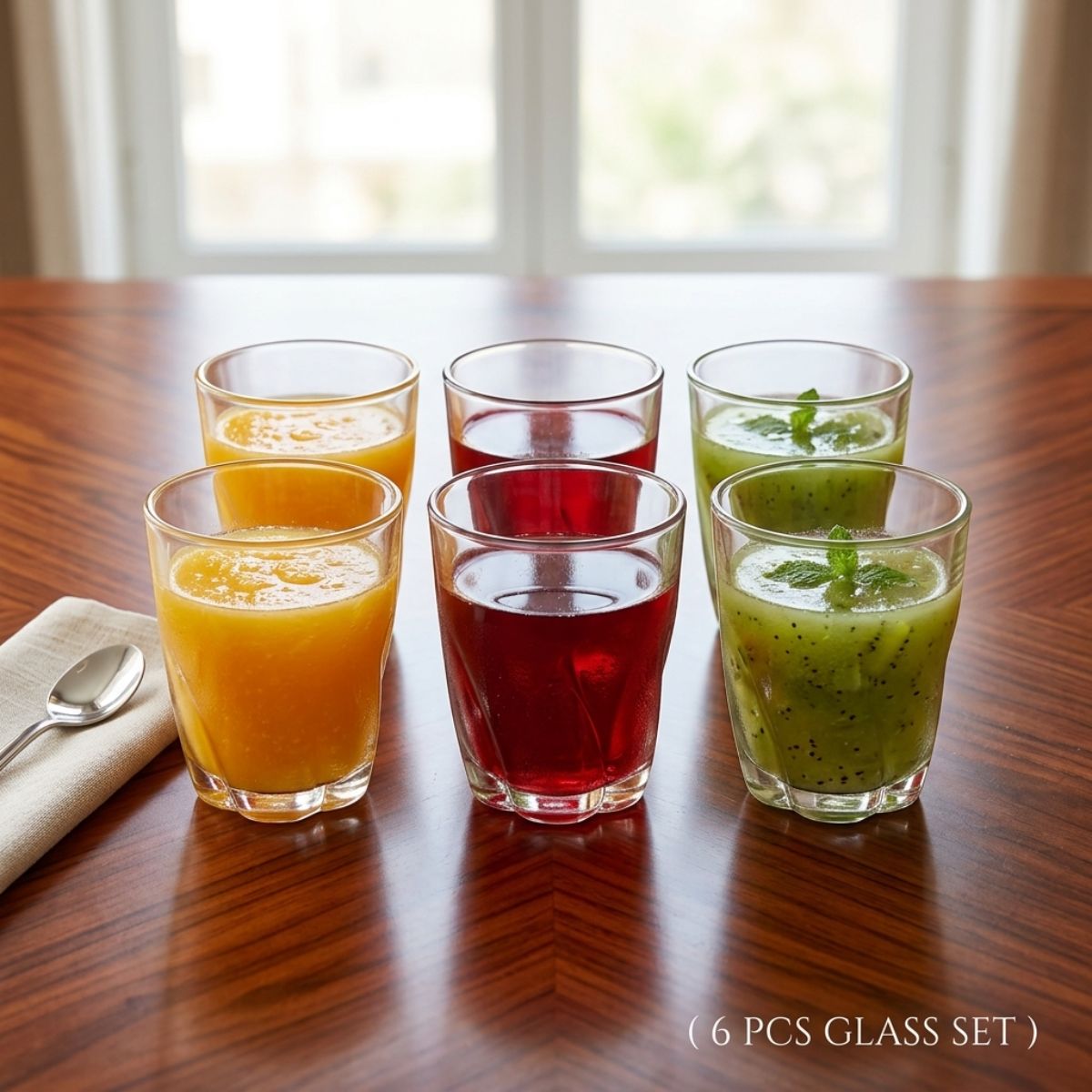 6Pcs O.F Water Glass