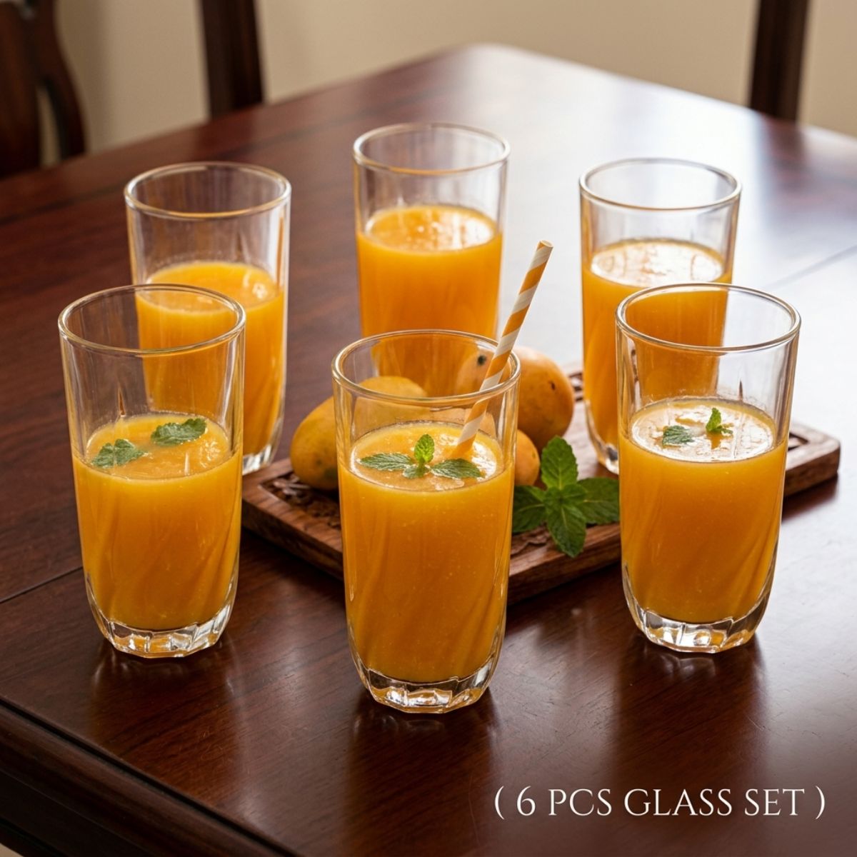 12Pcs Water Glass 350Mlx6