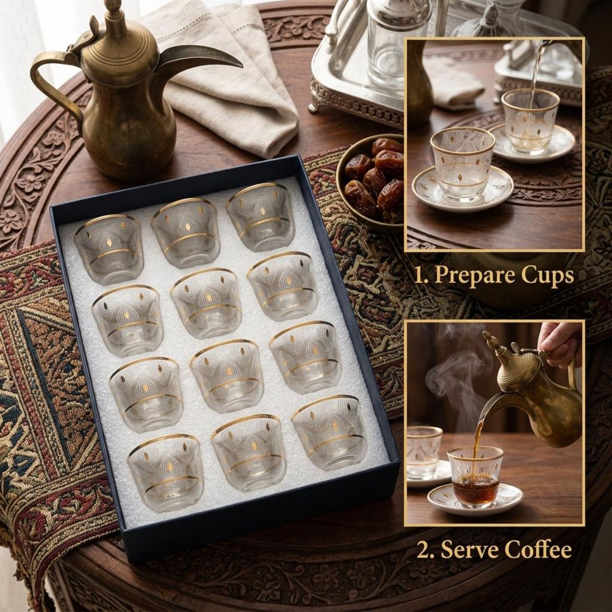 12Pcs Cawa Cup Ceramic