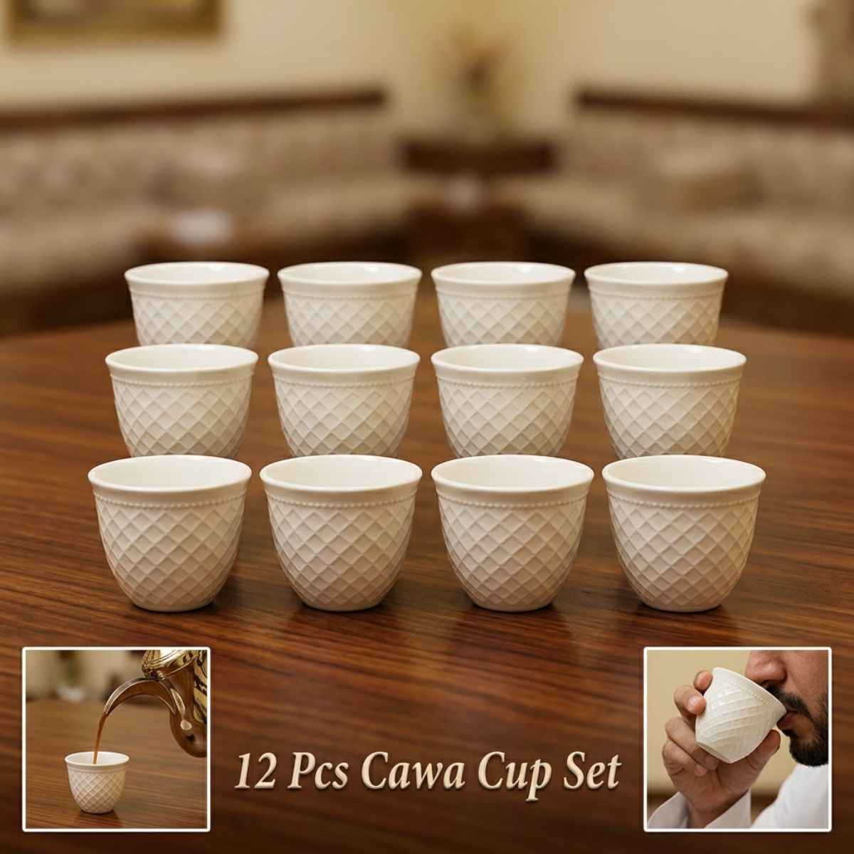 12Pcs Cawa Cup Ceramic