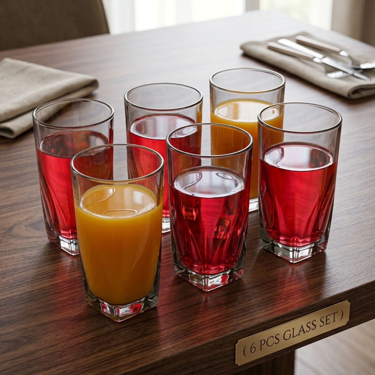 6 Pcs Water Glass
